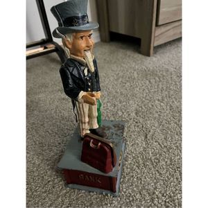 Vintage Uncle Sam cast iron bank